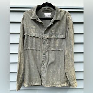 Urban Outfitters Green Casual Button Down Shirt
